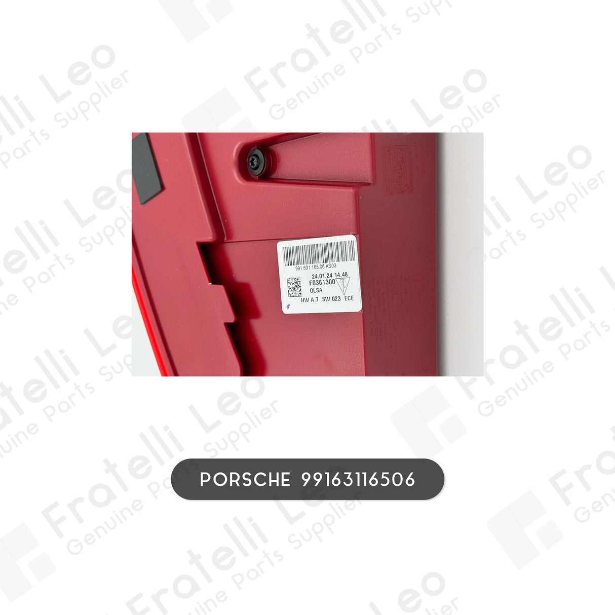 PORSCHE Originale Fanale Posteriore Sinistro 99163116505