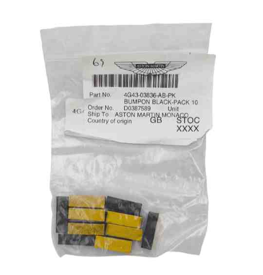 Aston Martin Tamponi Protettivi Antiurto 10 pezzi 4G43-03836-AB-PK