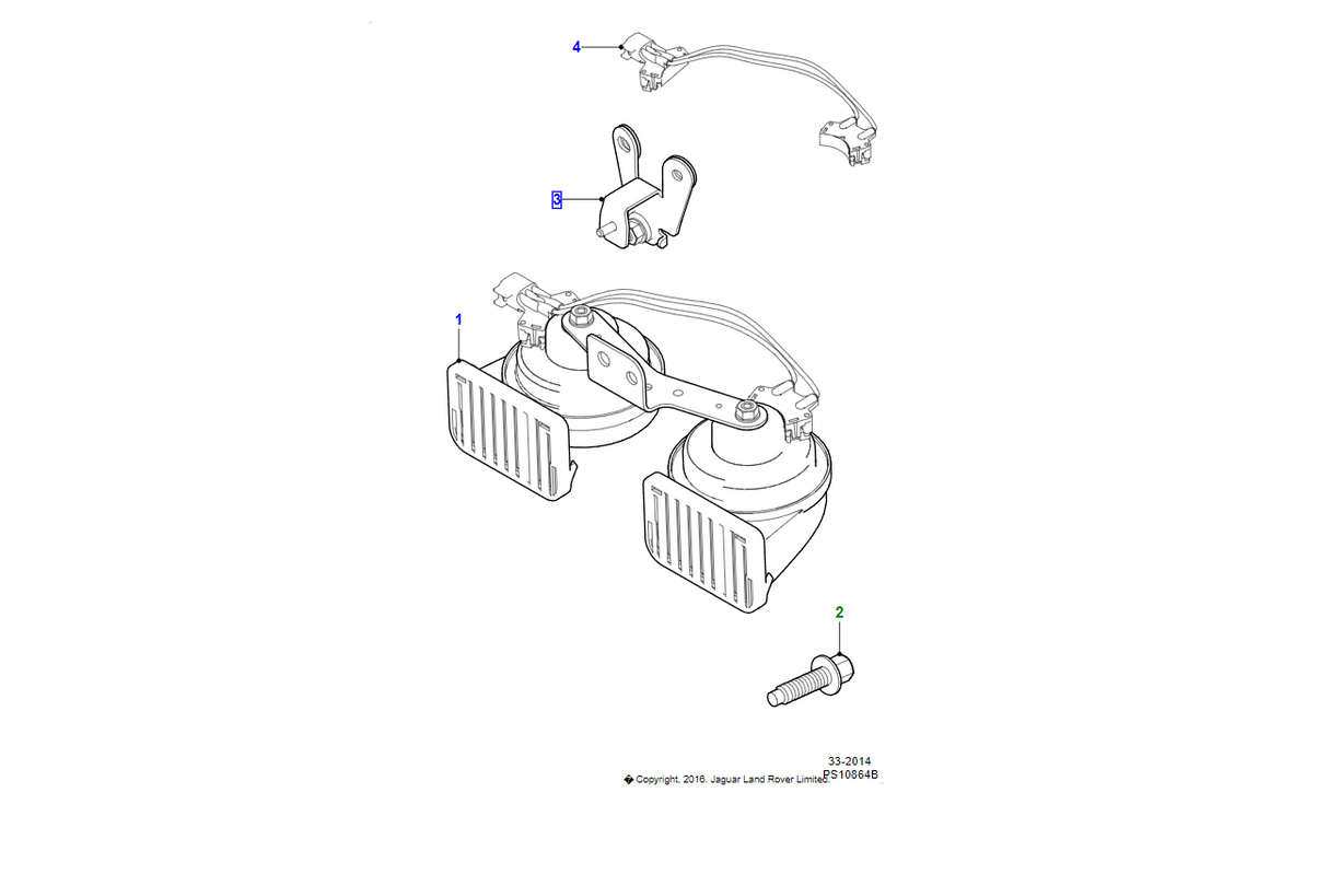 Jaguar Staffe di supporto C2Z20062