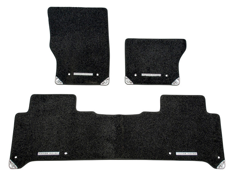 Land Rover Set Tappetini di Lusso in Moquette Ebony OEM VPLFS0246PVJ