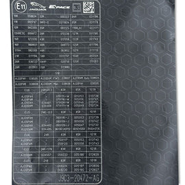 Jaguar Etichetta di Avvertenza OEM J9C12827