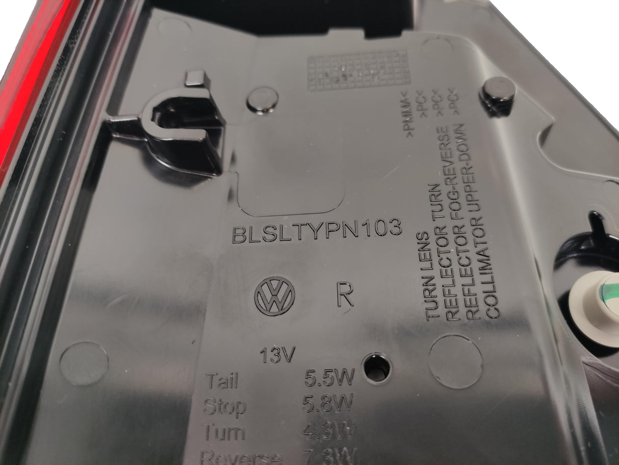 VW T6 NEGRO FULL LED 1PUERTA Luz trasera original DX 7LA945208A